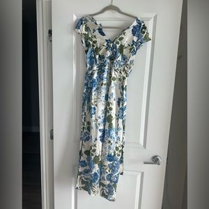 Reformation Kaye Silk Midi Dress